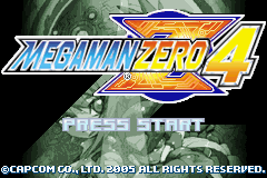 Mega Man Zero 4 Title Screen